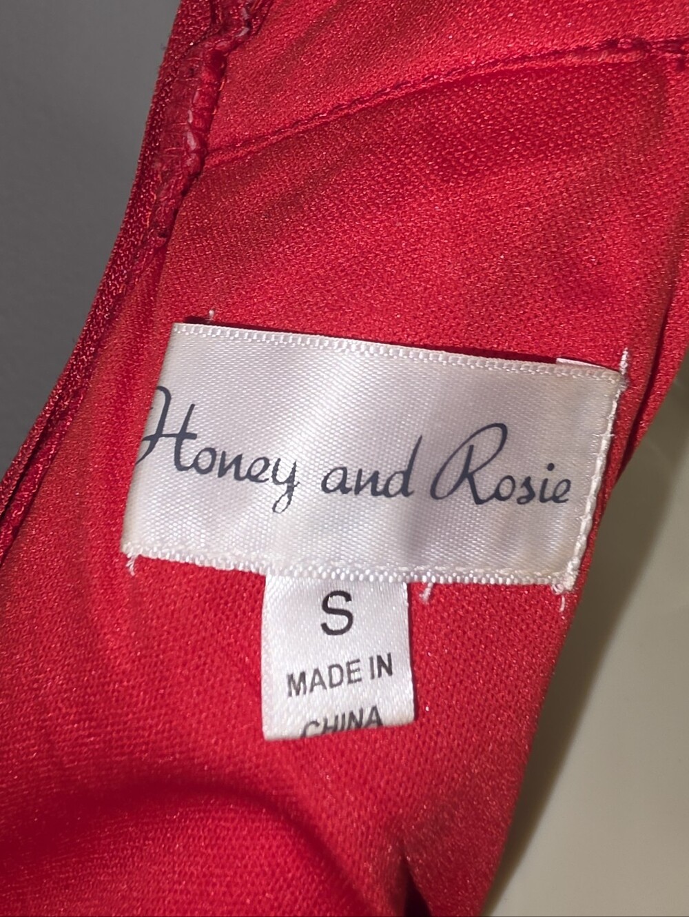 Honey and Rosie Dress Shimmery Halter Neckline Sleeveless Vibrant Red Size S - Picture 14 of 16